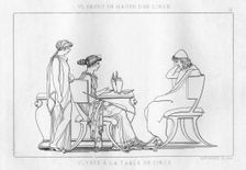 Odysseus in the house of Circe, the enhantress, c1833. Creator: Unknown