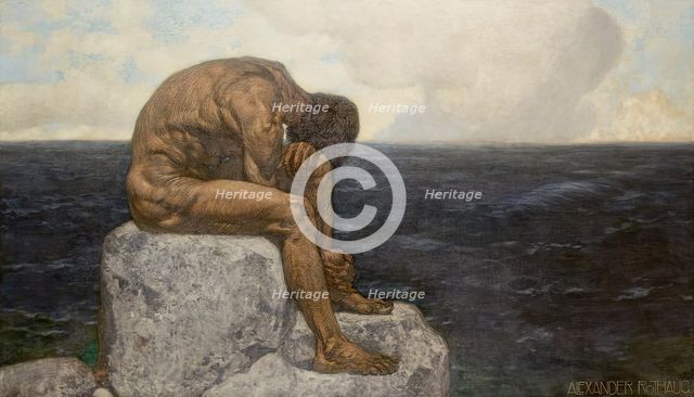 Odysseus (longing for home), before 1924. Creator: Alexander Rothaug.