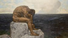 Odysseus (longing for home), before 1924. Creator: Alexander Rothaug