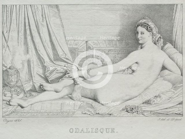 Odalisque, 1825. Creator: Jean-Auguste-Dominique Ingres (French, 1780-1867).