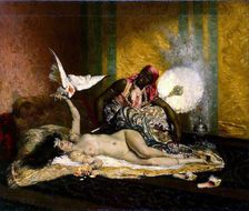 Odalisque 1870s. Creator: Roybet, Ferdinand (1840-1920)