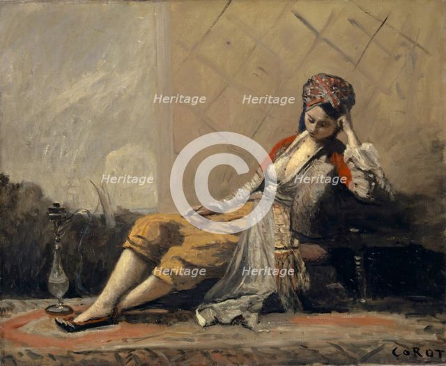 Odalisque, 1872-1873. Creator: Corot, Jean-Baptiste Camille (1796-1875).