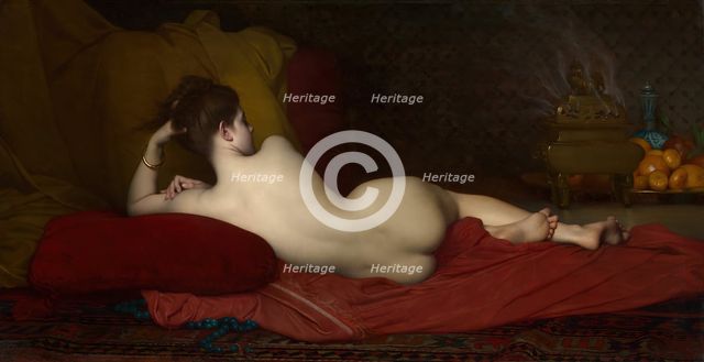 Odalisque, 1874. Creator: Jules-Joseph Lefebvre.
