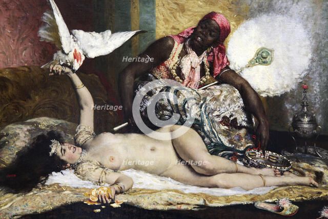 'Odalisque', 1880s. Artist: Ferdinand Roybet