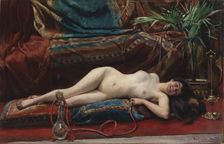 Odalisque, 1883. Creator: Richard Hall