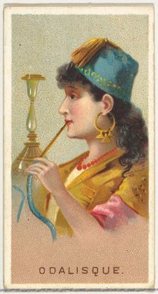 Odalisque, from World's Smokers series (N33) for Allen & Ginter Cigarettes, 1888. Creator: Allen & Ginter