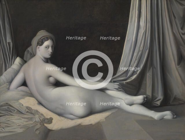 Odalisque in Grisaille, ca. 1824-34. Creator: Jean-Auguste-Dominique Ingres.