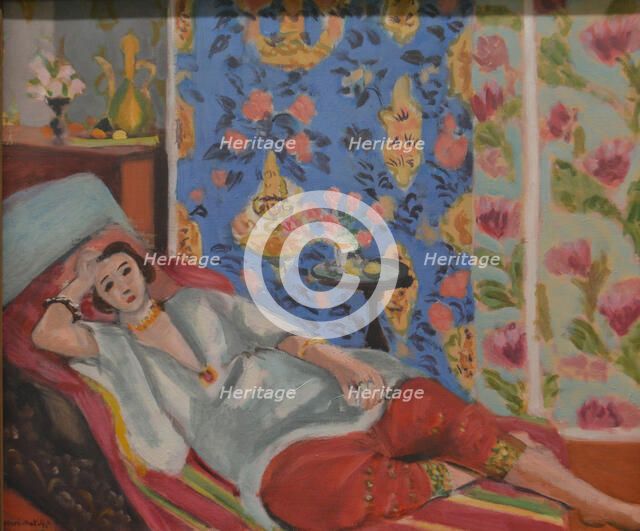 Odalisque in Red Trousers, early-mid 20th century.  Creator: Henri Matisse.