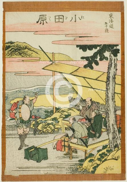 Odawara, from the series "Fifty-three Stations of the Tokaido (Tokaido gojusan tsugi)", Japan, c1806 Creator: Hokusai.