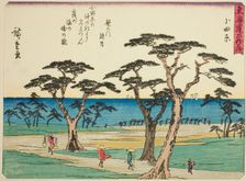 Odawara, from the series "Fifty-three Stations of the Tokaido (Tokaido gojusan tsugi..., c. 1837/42. Creator: Ando Hiroshige