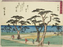 Odawara, from the series "Fifty-three Stations of the Tokaido (Tokaido gojusan tsugi..., c. 1837/42. Creator: Ando Hiroshige