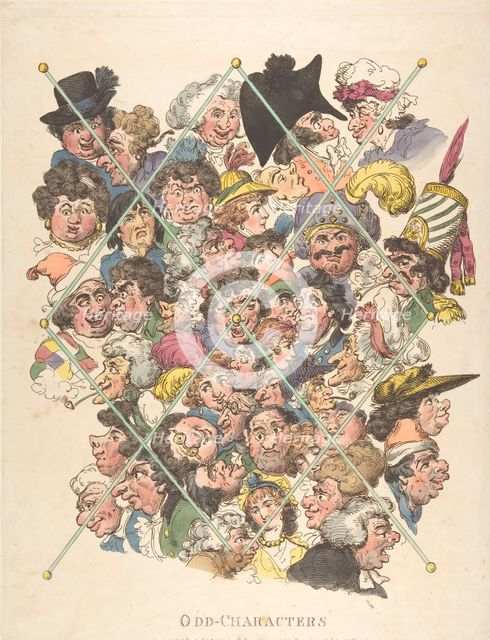 Odd Characters, February 16, 1801., February 16, 1801. Creator: Thomas Rowlandson.