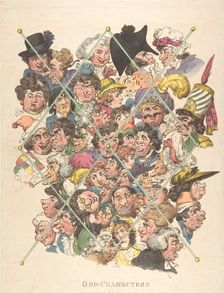 Odd Characters, February 16, 1801., February 16, 1801. Creator: Thomas Rowlandson