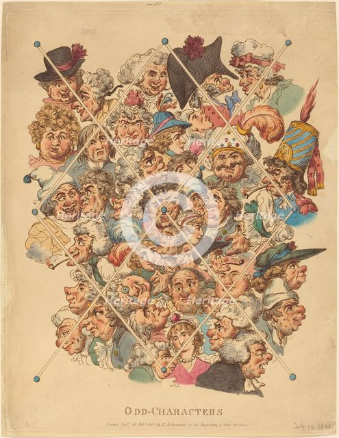 Odd-Characters, published 1801. Creator: Thomas Rowlandson.