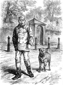 Odd Sketches at the Zoological Gardens: "Like Master Like Man", 1881. Creator: Unknown