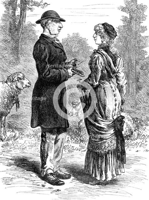 Odd Sketches at the Zoological Gardens: Wool-Gatherers, 1881. Creator: Unknown.