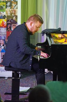 Oddgeir Berg, Watermill Jazz Club, Dorking, Surrey, 3 Sept 2019. Creator: Brian O'Connor