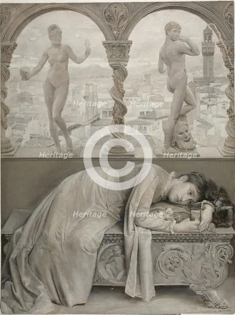 Ode on Melancholy, 1887. Creator: Will H. Low.