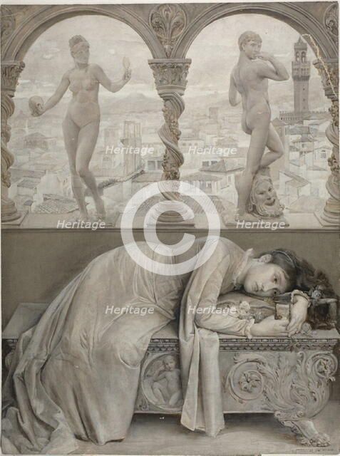 Ode on Melancholy, 1887. Creator: Will H. Low.