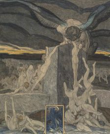 Ode to Dante, 1920. Creator: Bayros, Franz von (1866-1924)