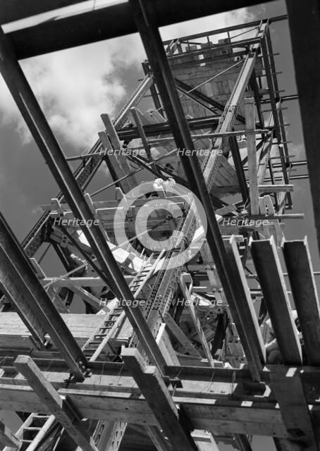 Odeon Cinema under construction, Leicester Square, Westminster, London, 1937. Artist: John Maltby.