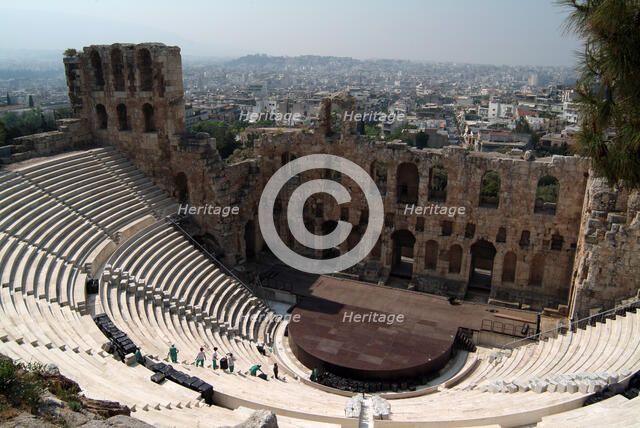Odeon of Herodes Atticus, Athens, Greece, 2003. Creator: Ethel Davies.