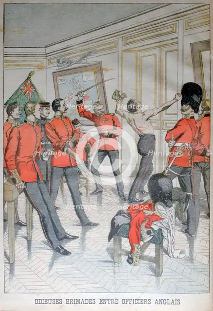 Odious behaviour between English officers, 1903. Artist: Unknown