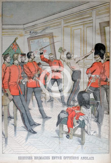 Odious behaviour between English officers, 1903. Artist: Unknown