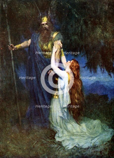 Odin and Brunhilde. Artist: Unknown