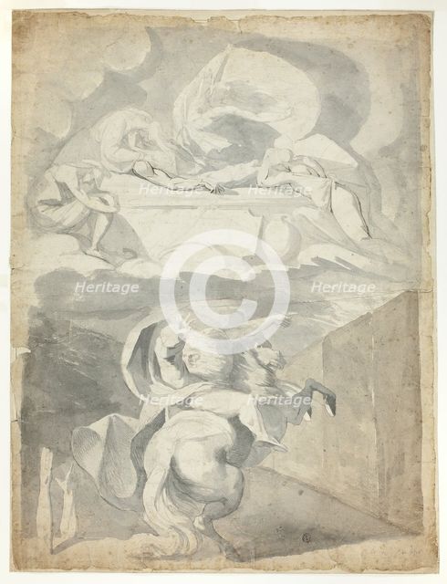 Odin in the Underworld, 1770/72. Creator: Henry Fuseli.