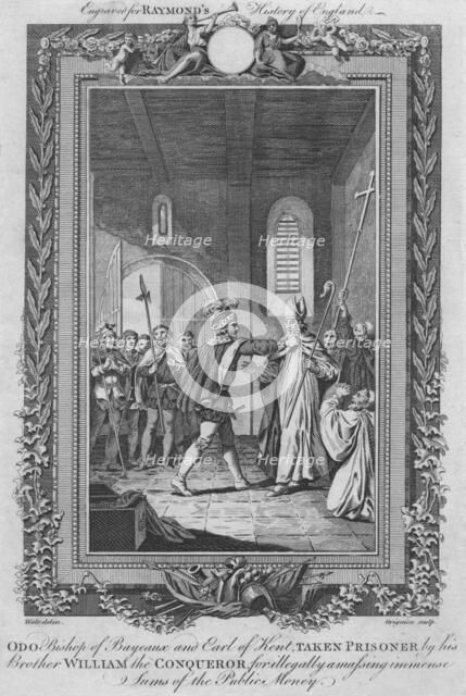 'Odo Bishop of Bayeaux, Earl of Kent, Taken Prisoner by his Brother William the Conqueror', c1787. Artist: Unknown.