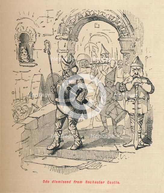 'Odo dismissed from Rochester Castle',  c1860, (c1860). Artist: John Leech.