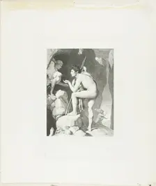 Oedipus and the Sphinx, 1867. Creator: Claude Ferdinand Gaillard