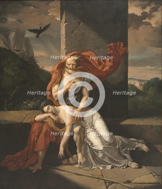 Oedipus at Colonus, 1798. Creator: Fulchran Jean Harriet (French, 1778-1805).