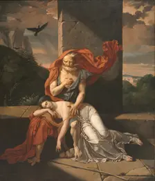 Oedipus at Colonus, 1798. Creator: Fulchran Jean Harriet (French, 1778-1805)