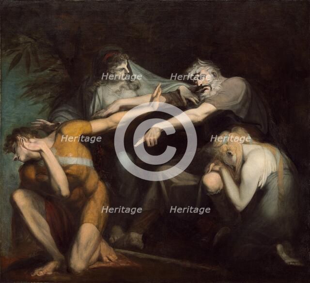Oedipus Cursing His Son Polynices, 1786. Creator: Henry Fuseli.