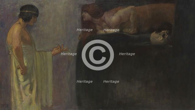 Oedipus solved the riddle of the Sphinx, 1891.