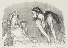 Oedipe, 1851. Creator: Honore Daumier