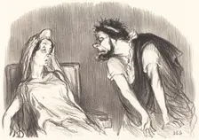 Oedipe, 1851. Creator: Honore Daumier