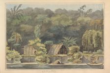 Oeman Kondre on the Marowijne river, 1850. Creator: Jacob van Geffen