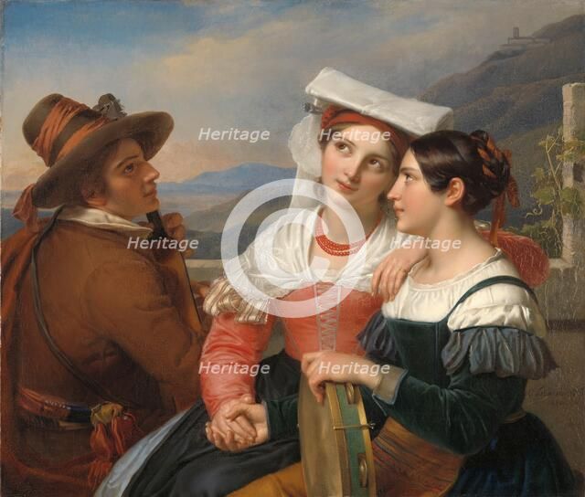 Of One Heart, 1830. Creator: Cornelis Kruseman.