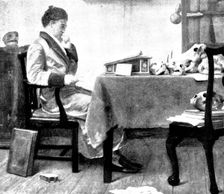 "Of Making Many Books There is No End, and Much Study is a Weariness of the Flesh", 1898. Creator: Unknown