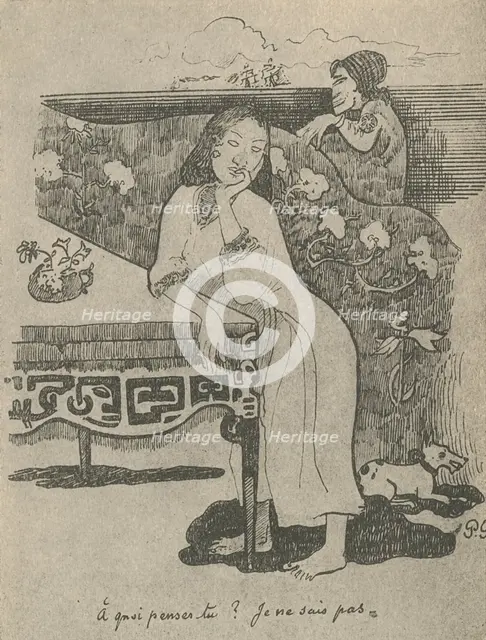 'Of What Are You Thinking? I Do Not Know', 1936. Artist: Paul Gauguin.