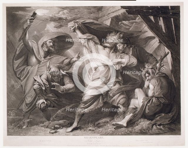 Off, off, you lendings-Come unbutton here (Shakespeare, King Lear, Act 3, Scene 4), 1793. Creator: William Sharp.