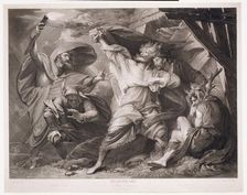 Off, off, you lendings-Come unbutton here (Shakespeare, King Lear, Act 3, Scene 4), 1793. Creator: William Sharp