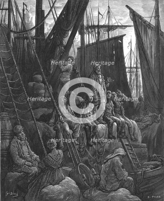 'Off Billingsgate', 1872.  Creator: Gustave Doré.