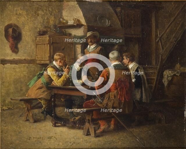 Off duty, 1885. Artist: Eugene Fichel