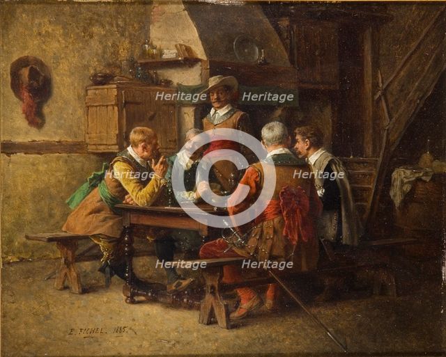 Off duty, 1885. Creator: Eugene Fichel.
