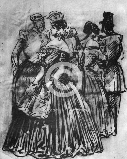 'Off Duty', 19th century, (1930). Artist: Constantin Guys