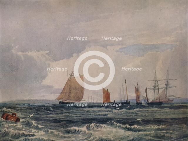 'Off Plymouth', c1827. Artist: Samuel Prout.